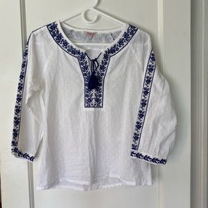 Cath Kidston Embroidered Cotton Blouse UK8 US4